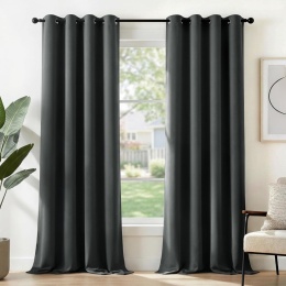 Zasłony zaciemniające termoizolacyjne na przelotkach 2 szt. 230x140cm Deconovo