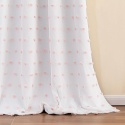 Zasłony Zaciemniające 100% z Pomponami Boho 2szt RÓŻOWE POMPONY