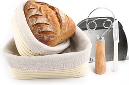 Koszyki do wyrastania chleba trójkątne PP 20 i 23cm 2 szt. 20/23cm