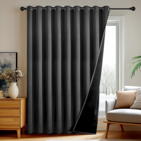 Ekstra duży zestaw zaciemniających zasłon wys. 220 x szer. 300 cm Deconovo