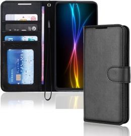 Etui Portfel do SAMSUNG GALAXY S21 Skórzane Klapka Magnes TECHGEAR Czarny