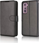 Etui Portfel do SAMSUNG GALAXY S21 Skórzane Klapka Magnes TECHGEAR Czarny